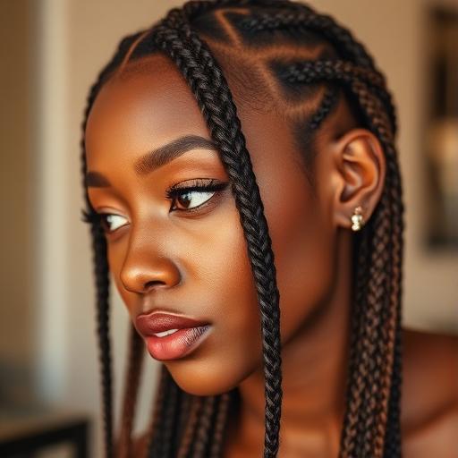 Example of Jade's mobile braids work 1